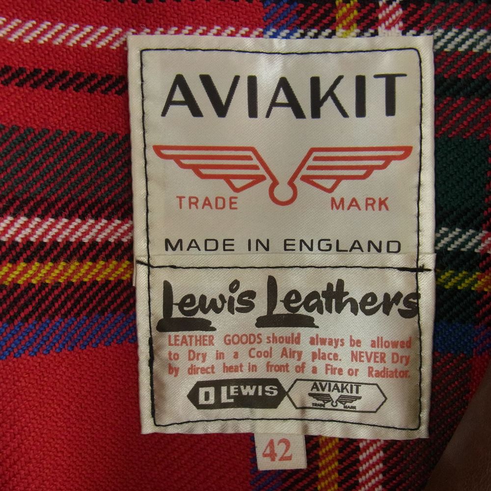 Lewis Leathers ルイスレザー 551T DOMINATOR TIGHT FIT ドミネーター タイトフィット シープスキン ライトブラウン ライダース ジャケット ブラウン系 42【美品】【中古】