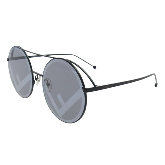 FENDI フェンディ FF0285/S ラナウェイ サークルロゴ サングラス ブラック系【中古】