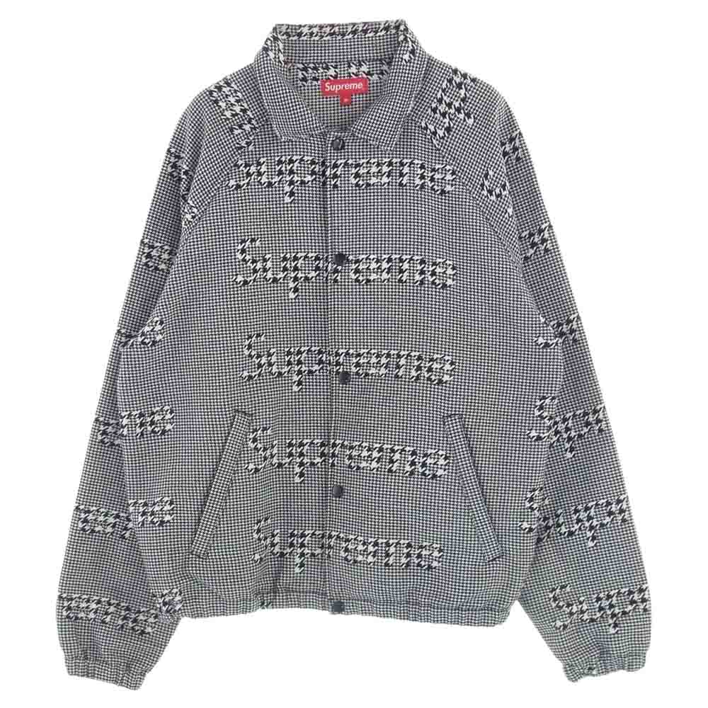 Supreme Houndstooth Logos Snap セットアップ