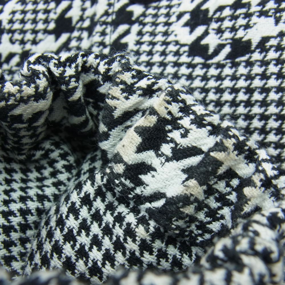 Supreme シュプリーム 20AW Houndstooth Logos Snap Front Jacket ロゴ スナップ フロント ジャケット 千鳥格子 ブラック系 ホワイト系 M【中古】