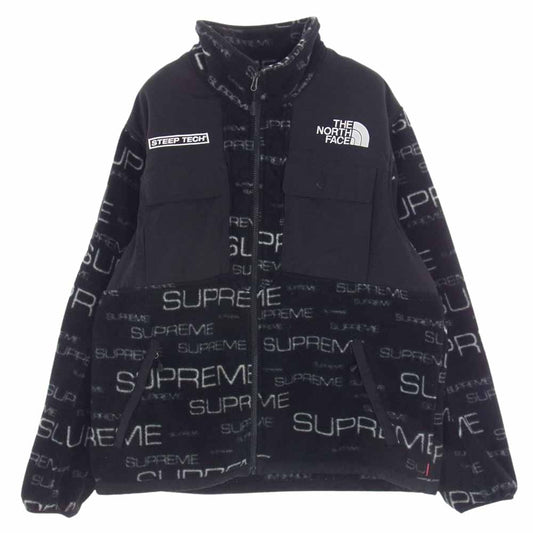 Supreme シュプリーム 21AW × THE NORTH FACE ノースフェイス STEEP TECH FLEECE JACKET テック フリース ジャケット ブラック系 M【中古】