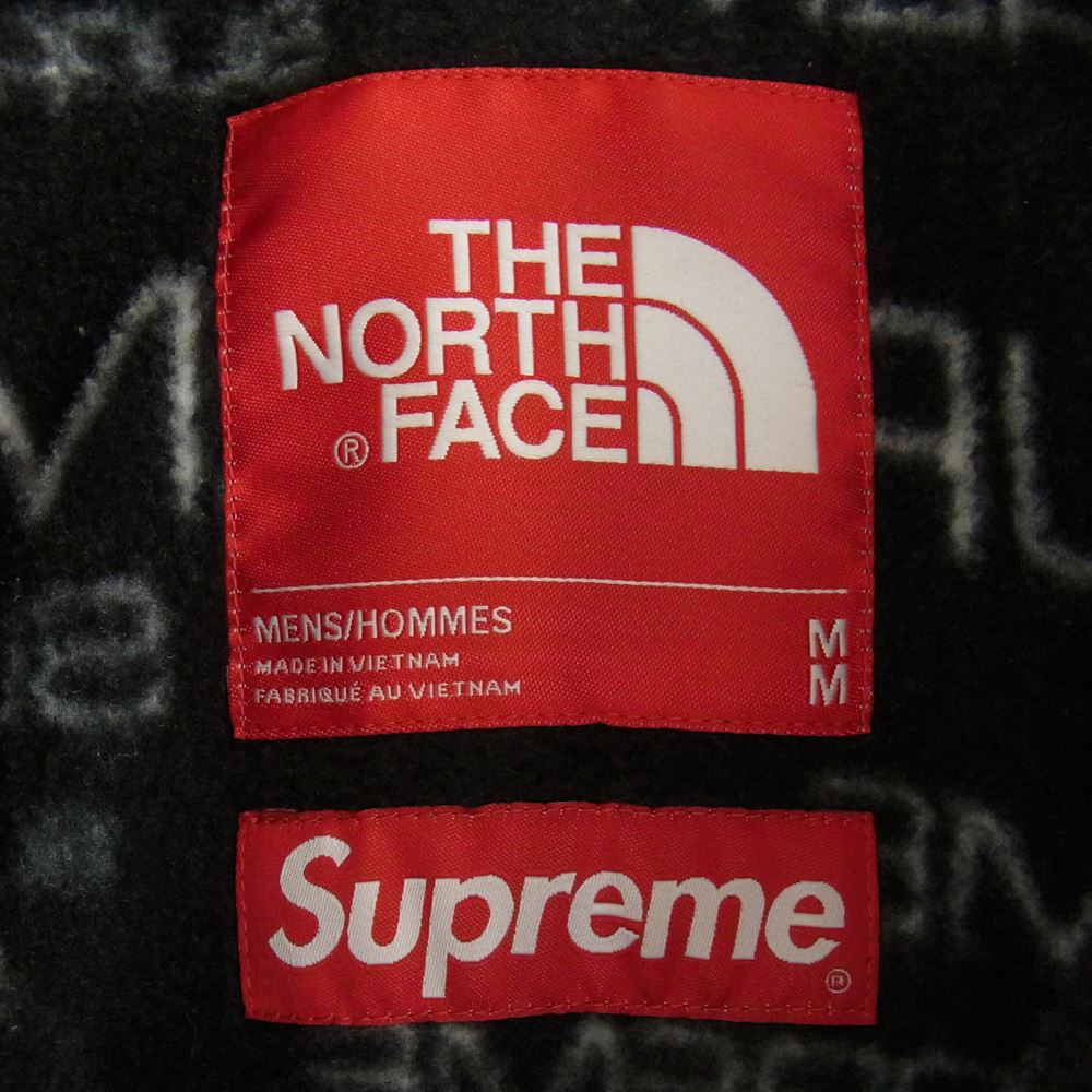 Supreme シュプリーム 21AW × THE NORTH FACE ノースフェイス STEEP TECH FLEECE JACKET テック フリース ジャケット ブラック系 M【中古】