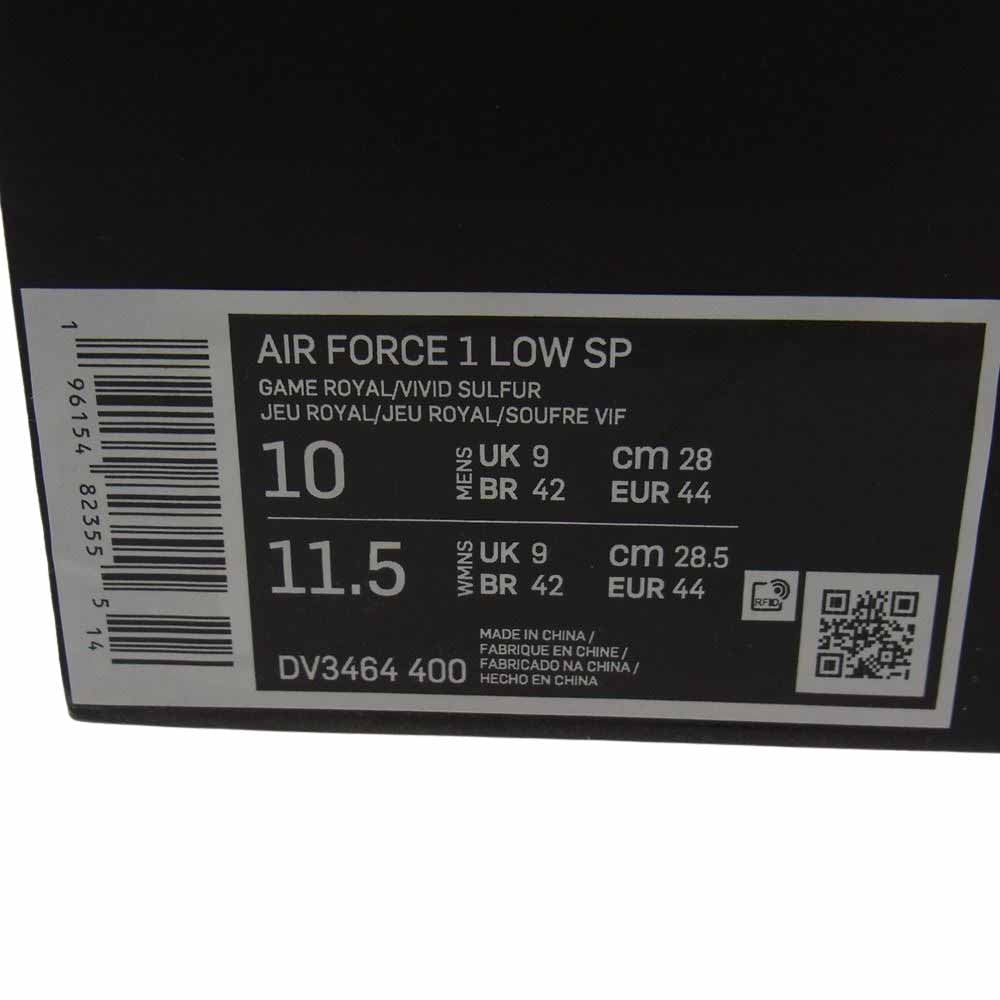 NIKE ナイキ DV3464-400 × AMBUSH AIR FORCE 1 LOW SP アンブッシュ エア フォース 1 ローゲーム ロイヤル スニーカー ブルー系 28cm【中古】