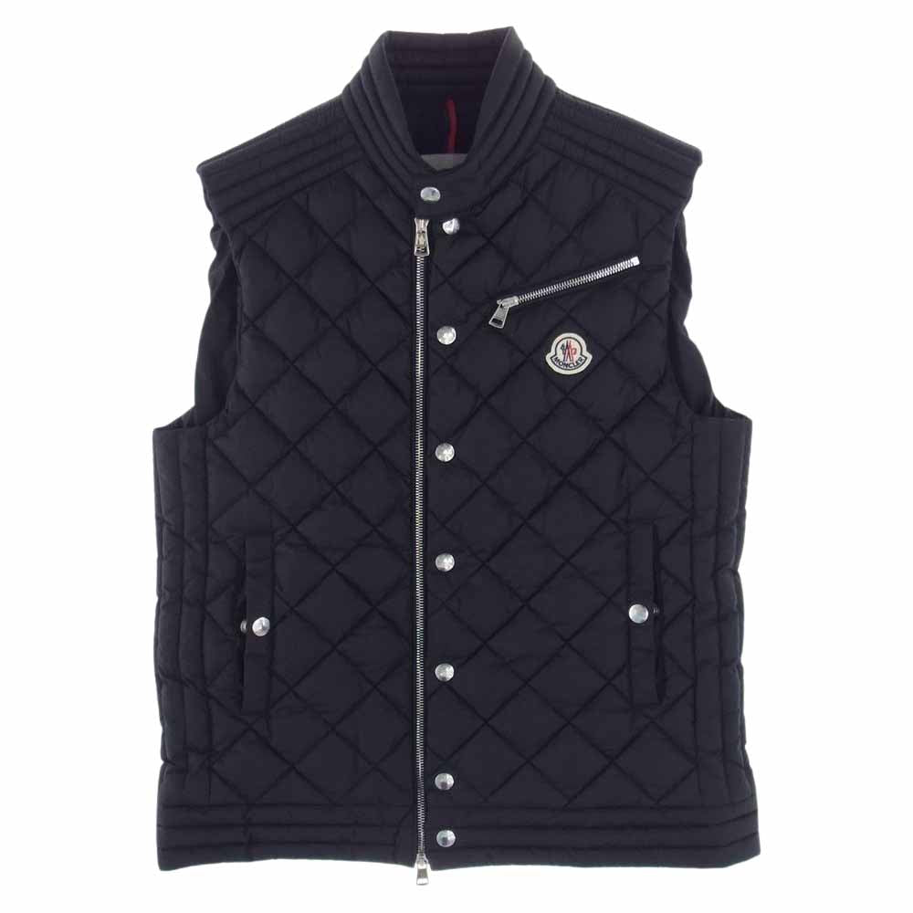 MONCLER モンクレール H20911A00159 68352 BROME Gilet キルティング ダウン ベスト  ブラック系 １【美品】【中古】