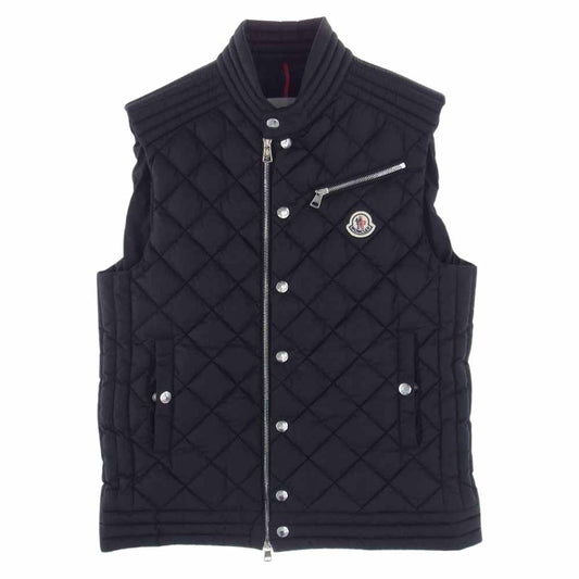 MONCLER モンクレール H20911A00159 68352 BROME Gilet キルティング ダウン ベスト  ブラック系 １【美品】【中古】