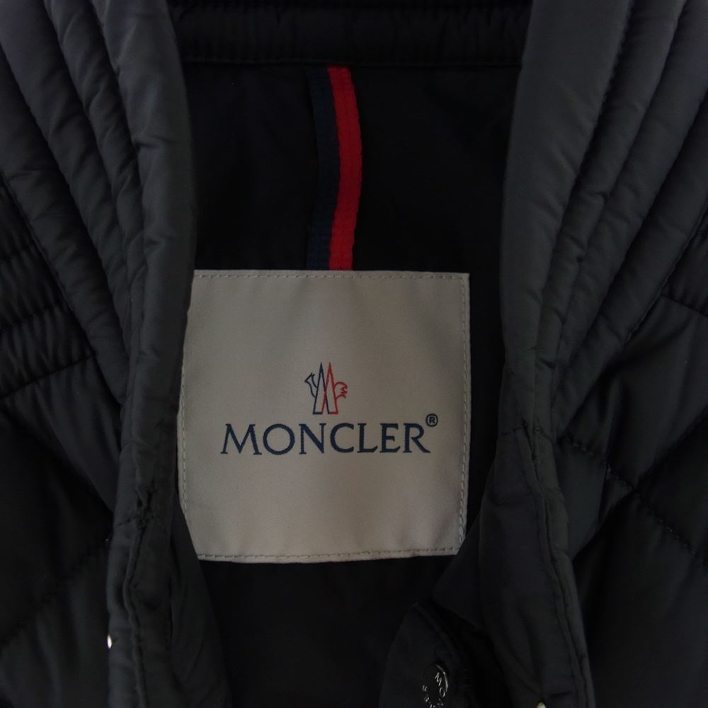 MONCLER モンクレール H20911A00159 68352 BROME Gilet キルティング ダウン ベスト  ブラック系 １【美品】【中古】