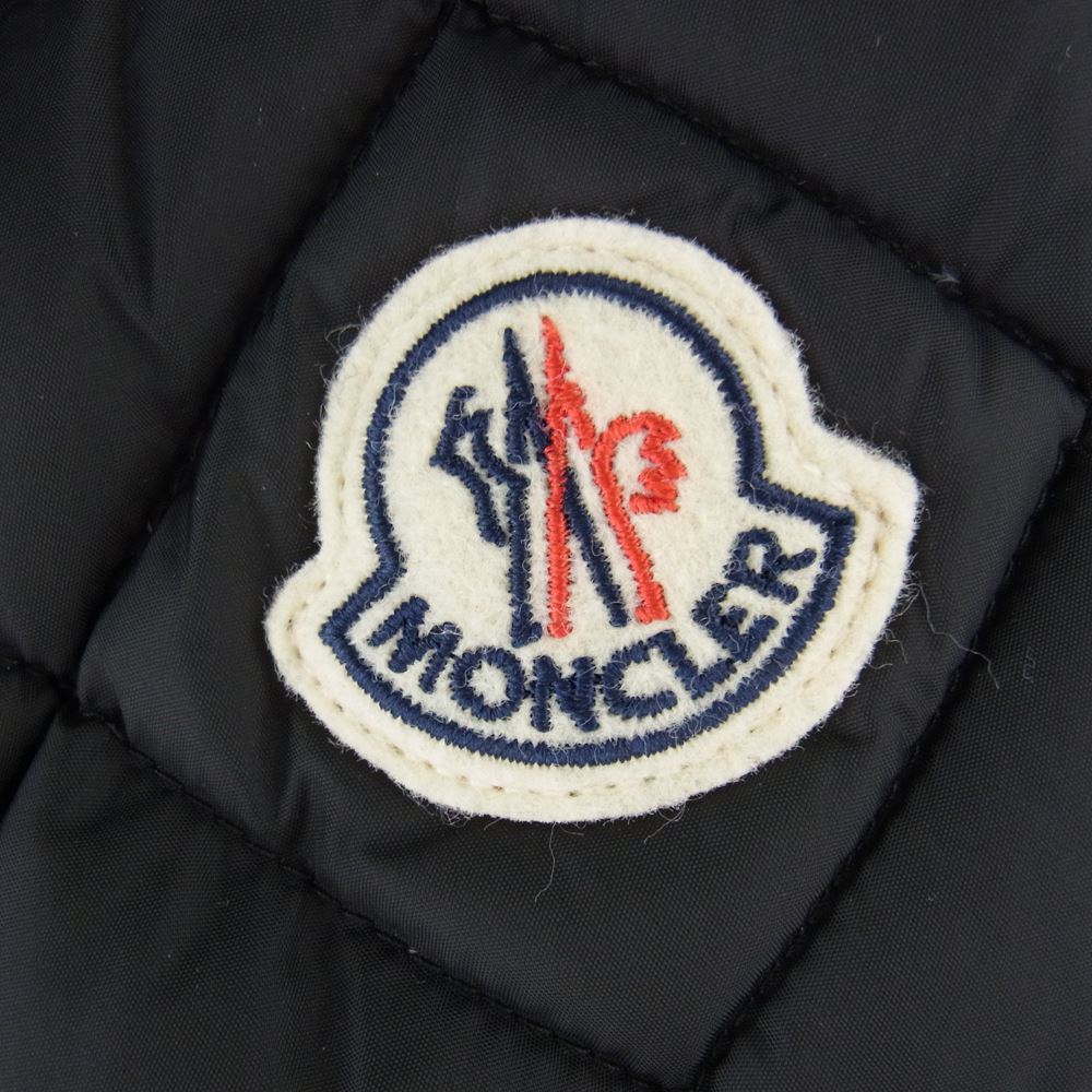 MONCLER モンクレール H20911A00159 68352 BROME Gilet キルティング ダウン ベスト  ブラック系 １【美品】【中古】