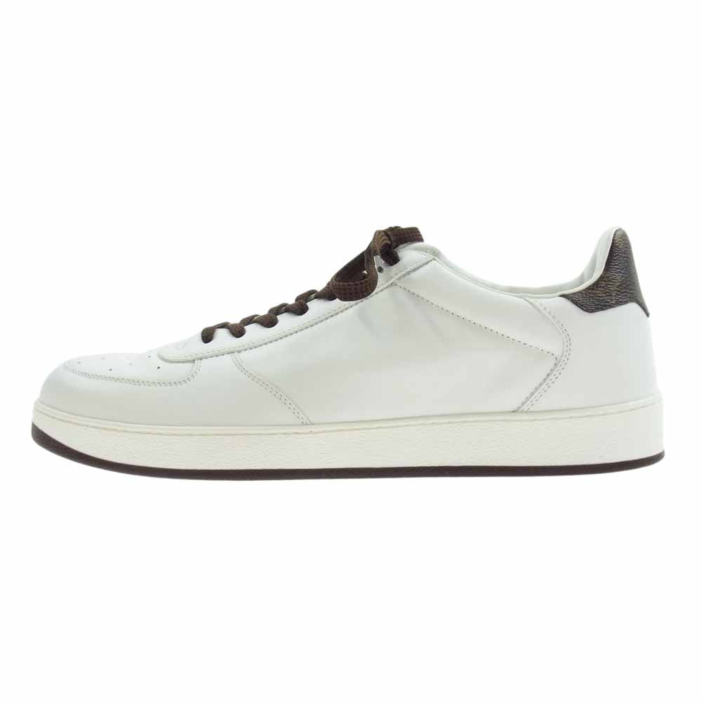 LOUIS VUITTON ルイ・ヴィトン MS0137 リヴォリライン レザー スニーカー モノグラム ホワイト ホワイト系 8.5【美品】【中古】