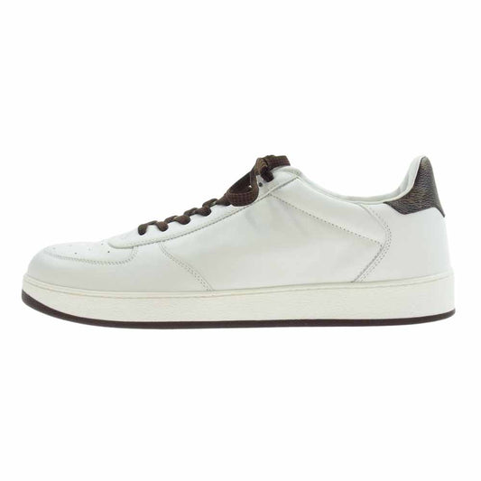 LOUIS VUITTON ルイ・ヴィトン MS0137 リヴォリライン レザー スニーカー モノグラム ホワイト ホワイト系 8.5【美品】【中古】