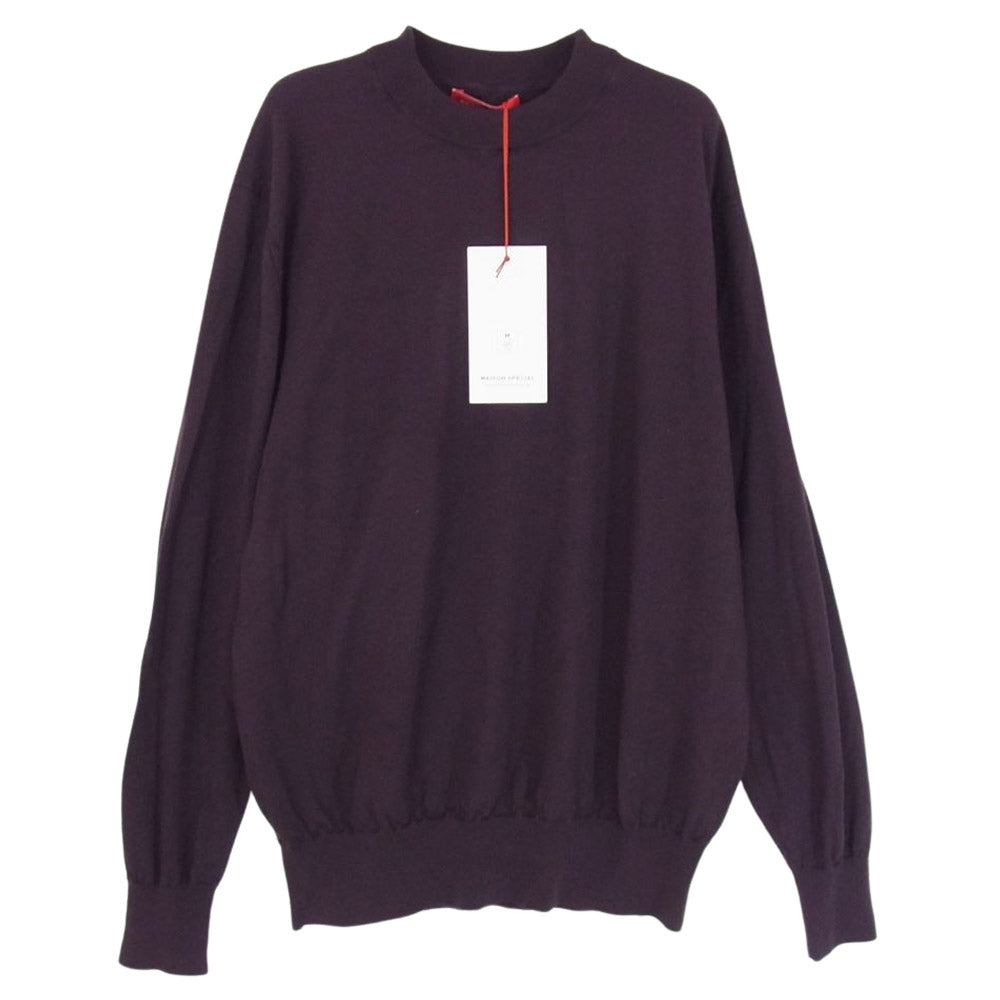 メゾンスペシャル クルーネック ニット ワインレッド系 46【美品】【中古】