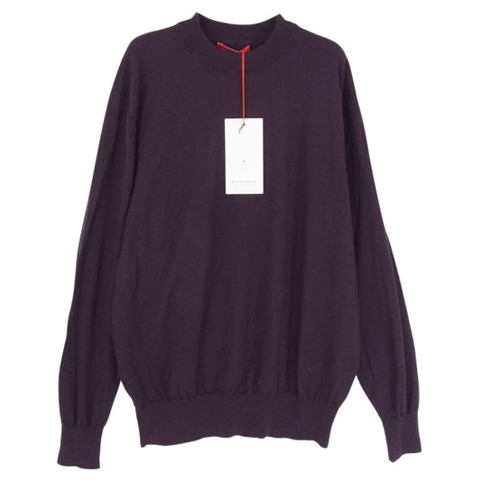 メゾンスペシャル クルーネック ニット ワインレッド系 46【美品】【中古】
