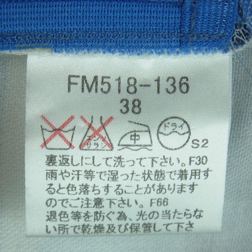 BURBERRY BLUE LABEL バーバリーブルーレーベル FM518-136 ノースリーブ ボーダー ワンピース ライトブルー系 38【中古】