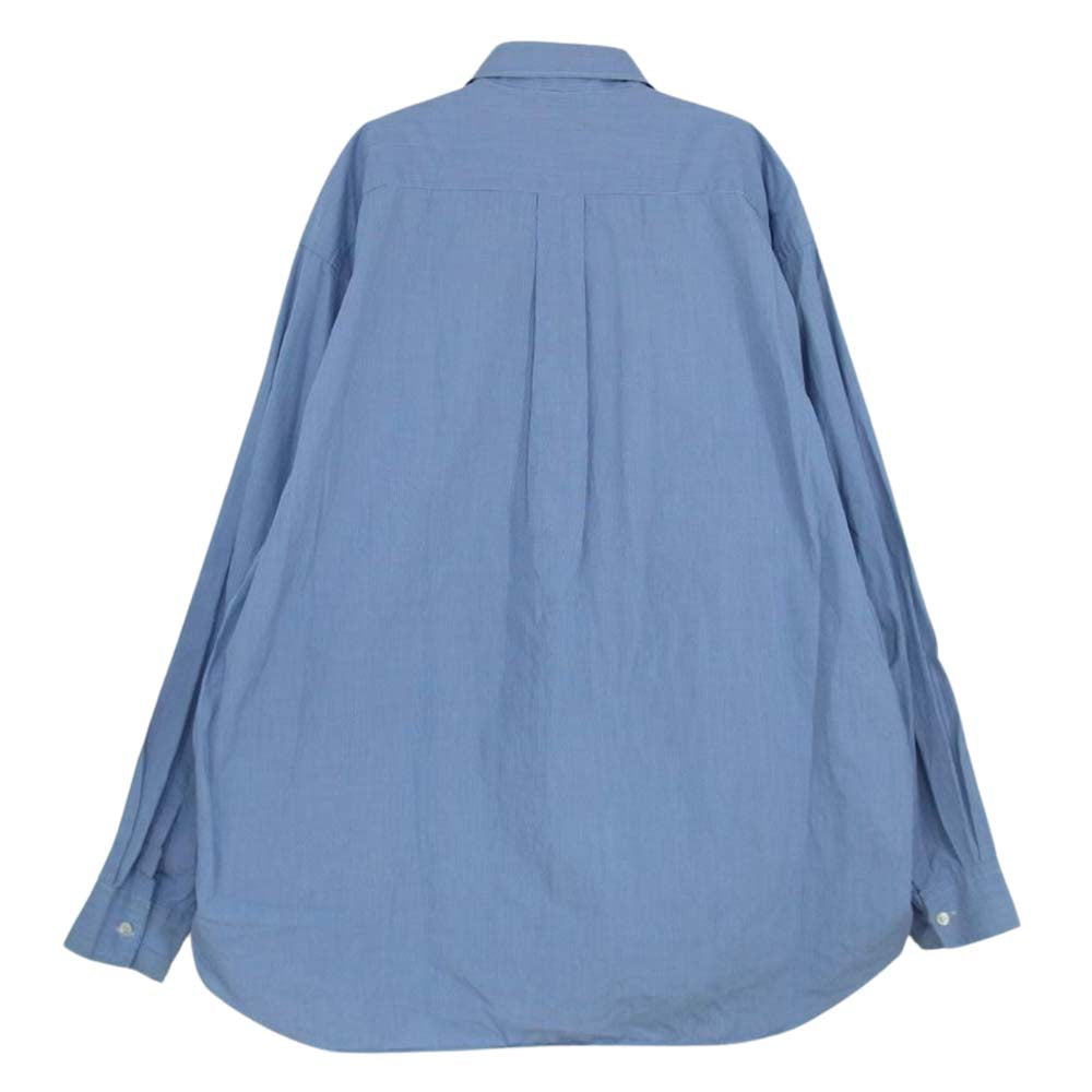COMME des GARCONS コムデギャルソン D-TK9210 SHIRT 刺繍 チェック 長袖 シャツ  ブルー系 M【中古】