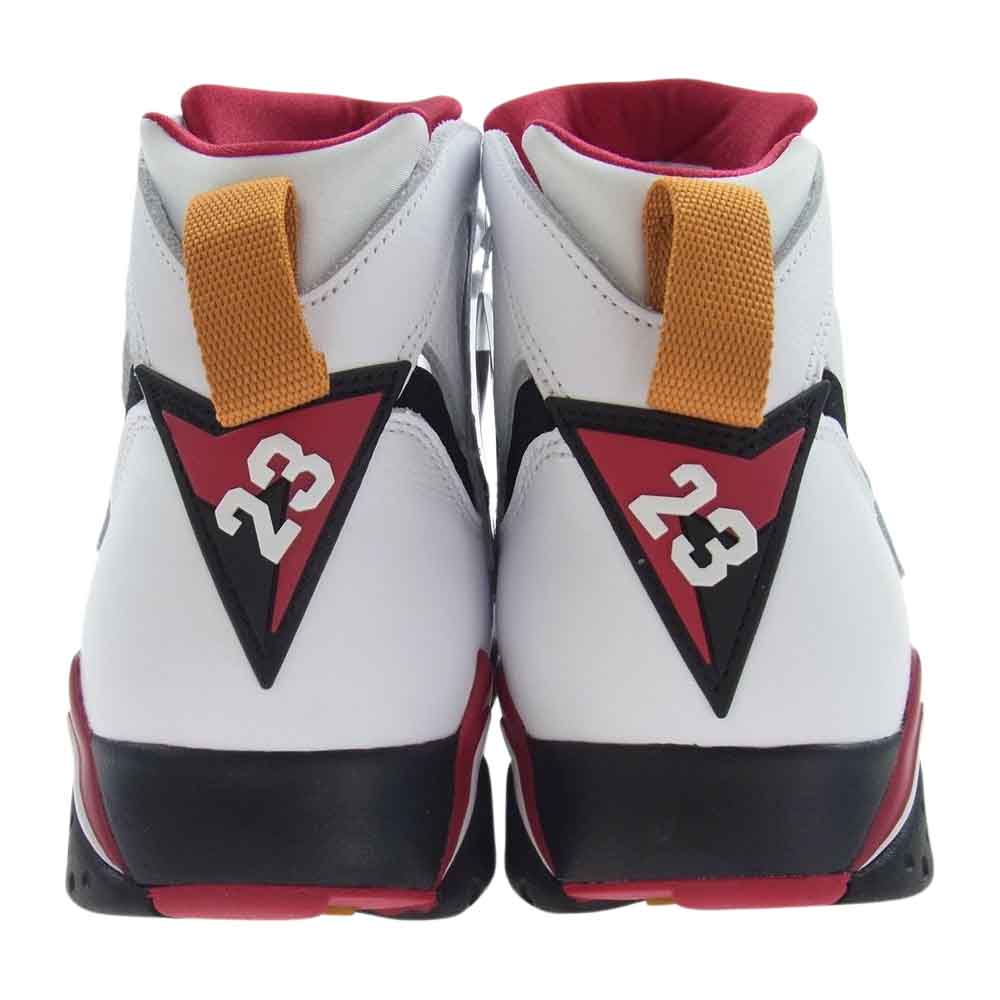 NIKE AIR JORDAN ナイキ ジョーダン CU9307-106 AIR JORDAN 7 RETRO CARDINAL エアジョーダン レトロ カーディナル スニーカー ホワイト ホワイト系 ブラック系 レッド系 29cm【新古品】【未使用】【中古】