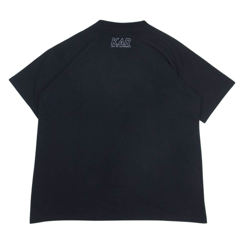 カー ラート ド ロートモービル DSMOTORSPORT-01-B × DOVER STREET MARKET GINZA ドーバーストリートマーケット ギンザ プリント Tシャツ ブラック ブラック系 L【新古品】【未使用】【中古】
