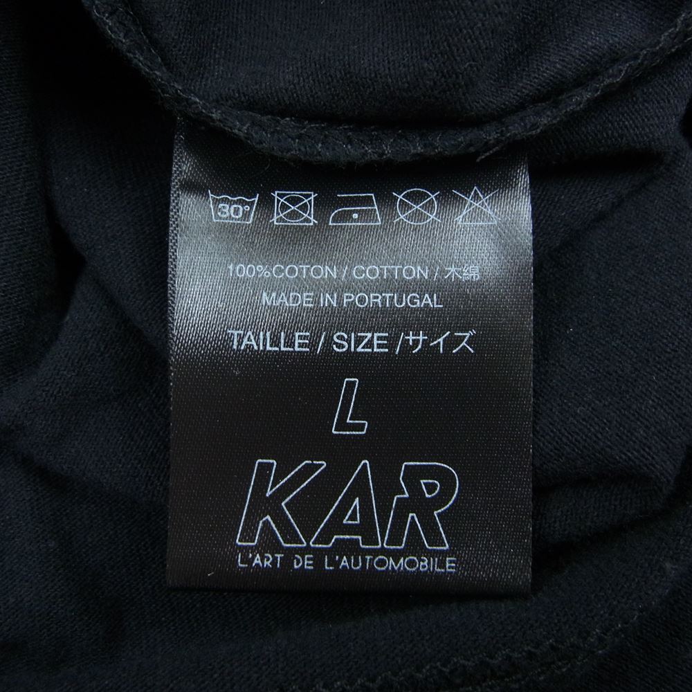 カー ラート ド ロートモービル DSMOTORSPORT-01-B × DOVER STREET MARKET GINZA ドーバーストリートマーケット ギンザ プリント Tシャツ ブラック ブラック系 L【新古品】【未使用】【中古】