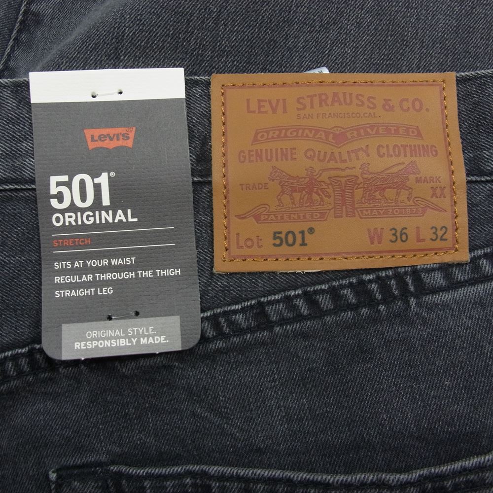 Levi's リーバイス 00501-3059 PREMIUM PARRISH 501 JEANS プレミアム ジーンズ デニム パンツ W36×L32 ブラック ブラック系 36【新古品】【未使用】【中古】