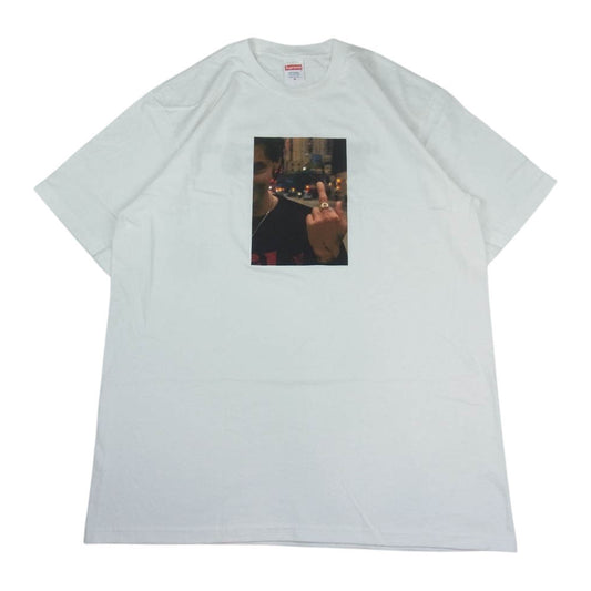 Supreme シュプリーム 18AW BLESSED DVD & TEE ブレスド Tシャツ フォトプリント ホワイト ホワイト系 M【新古品】【未使用】【中古】