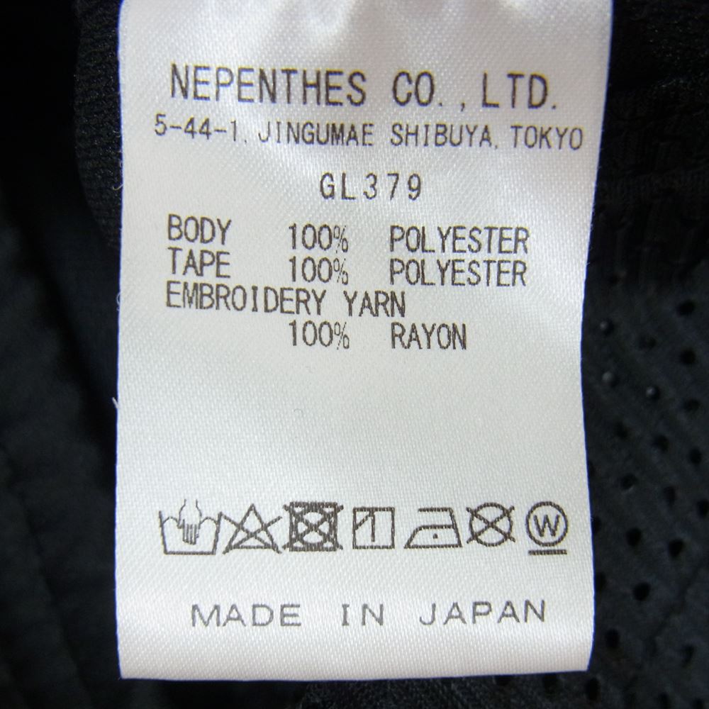 Needles ニードルス 20SS GL379 LOFTMAN ロフトマン 別注 Narrow Track ナロー トラック パンツ パピヨン刺繍 ブラック系 S【美品】【中古】