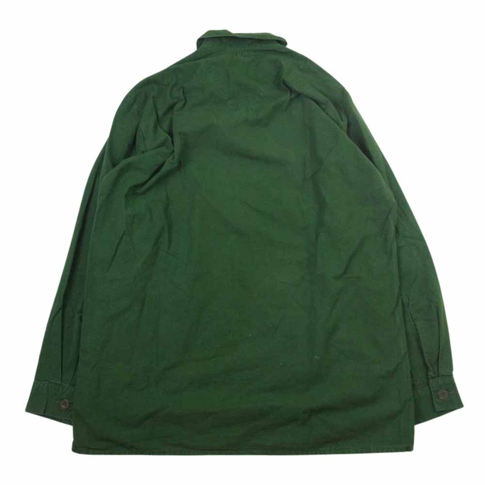 スウェーデン軍 M55 ヴィンテージ プルオーバー 長袖 シャツ カーキ系 39【中古】