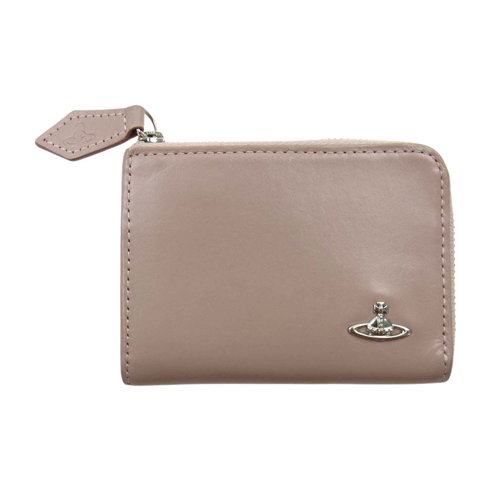 Vivienne Westwood ヴィヴィアンウエストウッド コインケース ラウンドファスナー 財布 ウォレット ピンク系【中古】