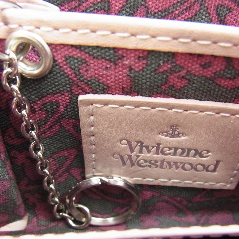 Vivienne Westwood ヴィヴィアンウエストウッド コインケース ラウンドファスナー 財布 ウォレット ピンク系【中古】