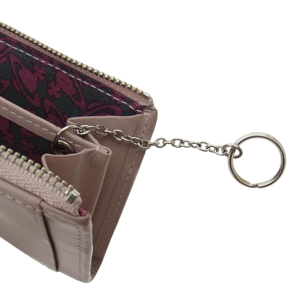 Vivienne Westwood ヴィヴィアンウエストウッド コインケース ラウンドファスナー 財布 ウォレット ピンク系【中古】