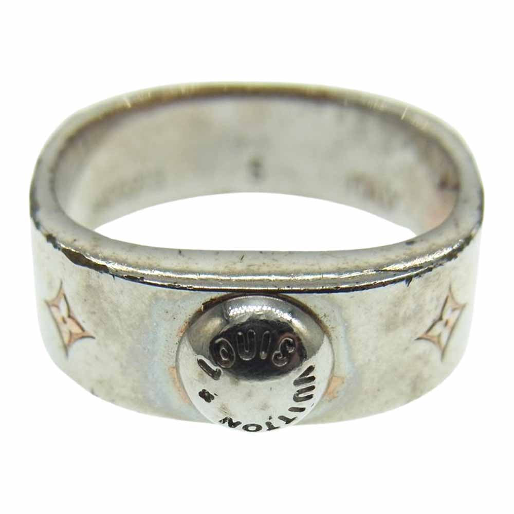 LOUIS VUITTON ルイ・ヴィトン M00213 ナノグラム リング シルバー系 9-10号【中古】