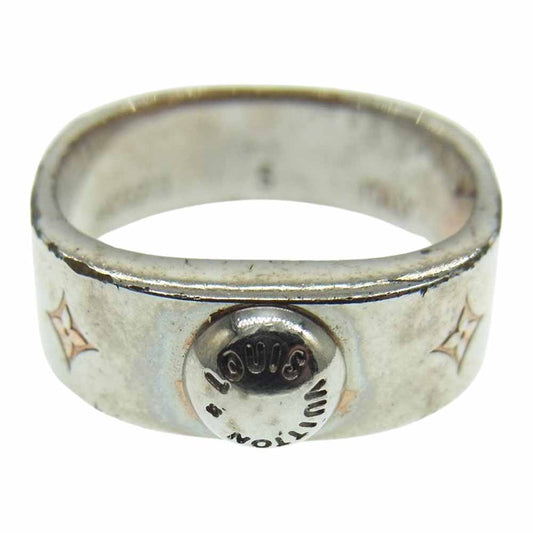 LOUIS VUITTON ルイ・ヴィトン M00213 ナノグラム リング シルバー系 9-10号【中古】