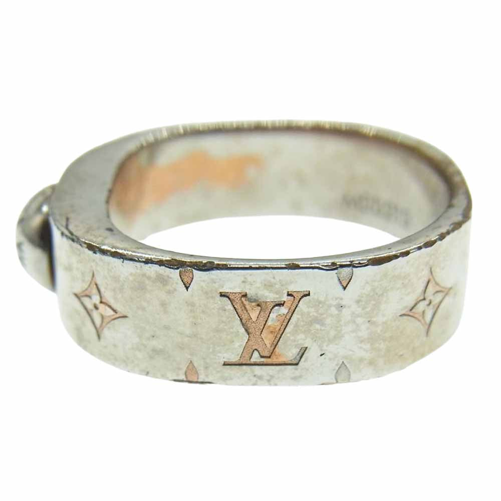 LOUIS VUITTON ルイ・ヴィトン M00213 ナノグラム リング シルバー系 9-10号【中古】