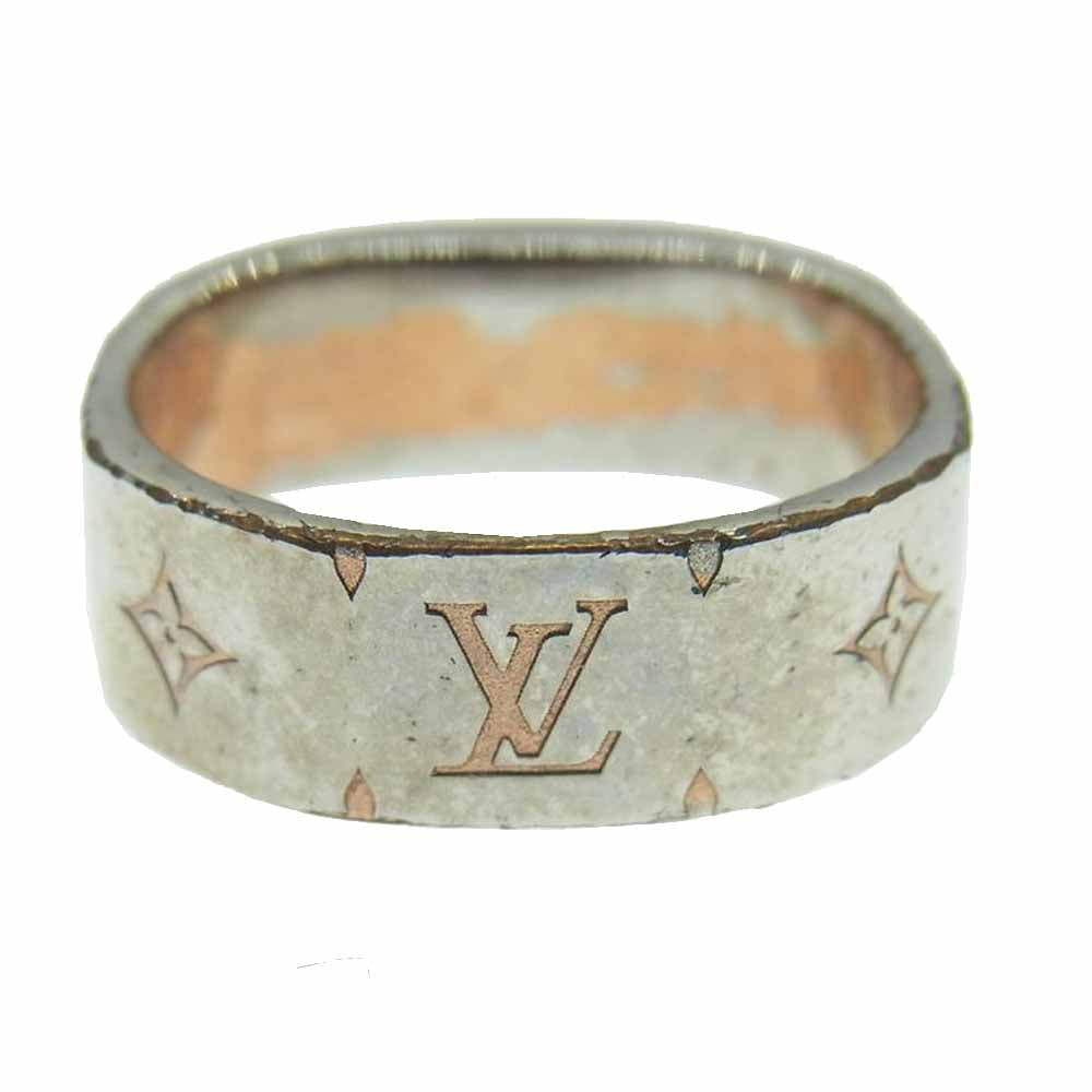 LOUIS VUITTON ルイ・ヴィトン M00213 ナノグラム リング シルバー系 9-10号【中古】