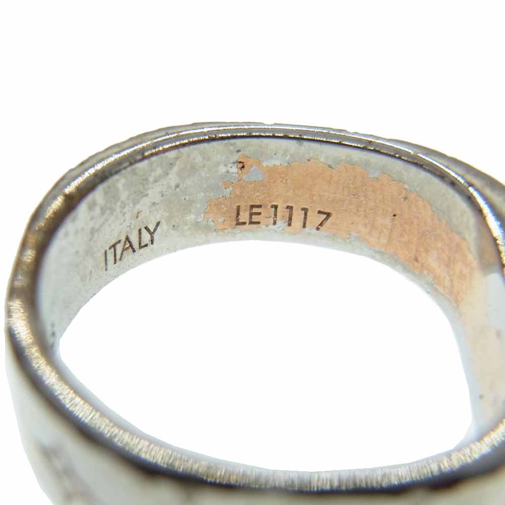 LOUIS VUITTON ルイ・ヴィトン M00213 ナノグラム リング シルバー系 9-10号【中古】