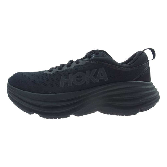 HOKA ONE ONE ホカ オネオネ 1127952-BBLC BONDI 8 WIDE ボンダイ 8 ワイド ランニング シューズ スニーカー ブラック系 23.5cm【極上美品】【中古】