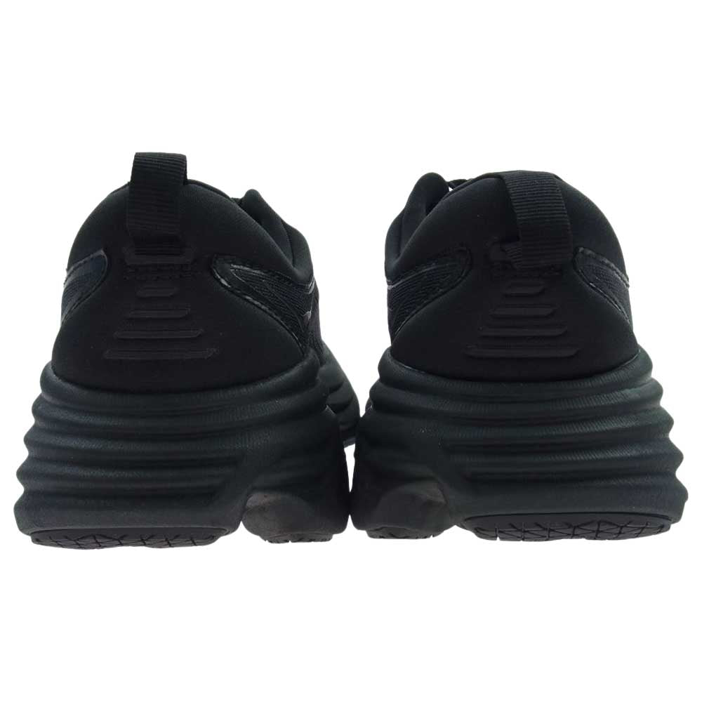 HOKA ONE ONE ホカ オネオネ 1127952-BBLC BONDI 8 WIDE ボンダイ 8 ワイド ランニング シューズ スニーカー ブラック系 23.5cm【極上美品】【中古】