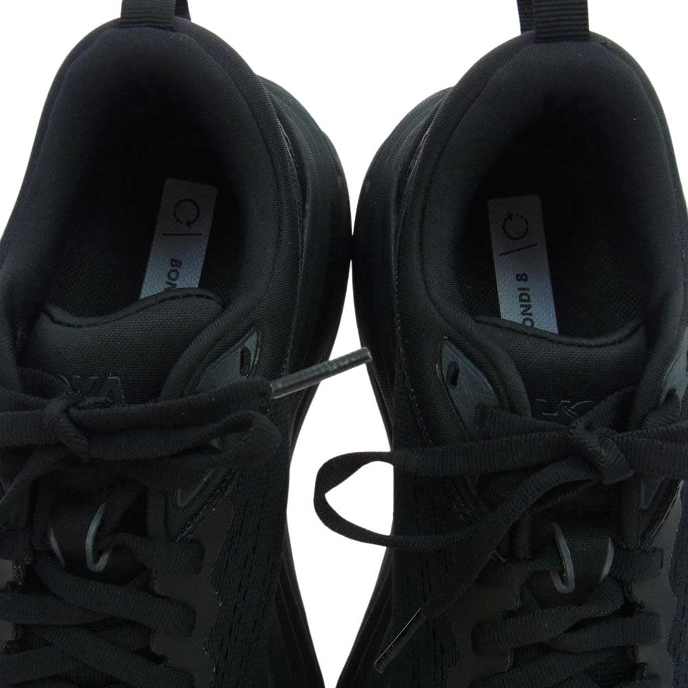 HOKA ONE ONE ホカ オネオネ 1127952-BBLC BONDI 8 WIDE ボンダイ 8 ワイド ランニング シューズ スニーカー ブラック系 23.5cm【極上美品】【中古】