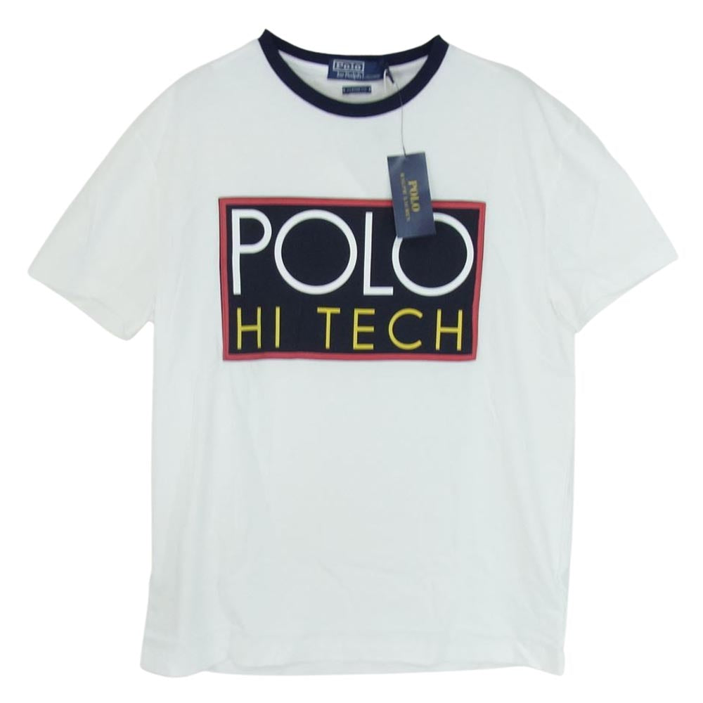 POLO RALPH LAUREN ポロ・ラルフローレン M HI TECH 半袖 Tシャツ ホワイト系 S【新古品】【未使用】【中古】