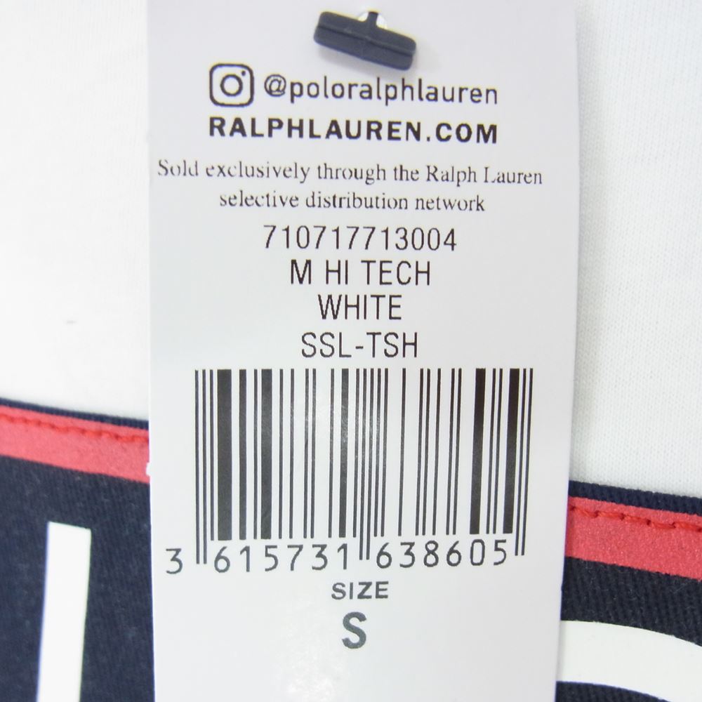 POLO RALPH LAUREN ポロ・ラルフローレン M HI TECH 半袖 Tシャツ ホワイト系 S【新古品】【未使用】【中古】