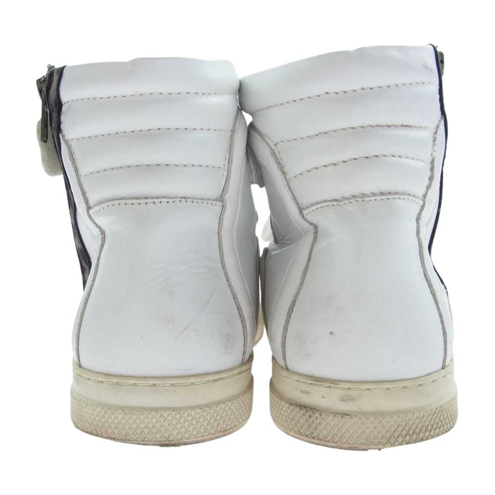 PIERRE HARDY ピエールアルディ ハイトップ サイド ジップ ハイカット スニーカー ホワイト系 41【中古】