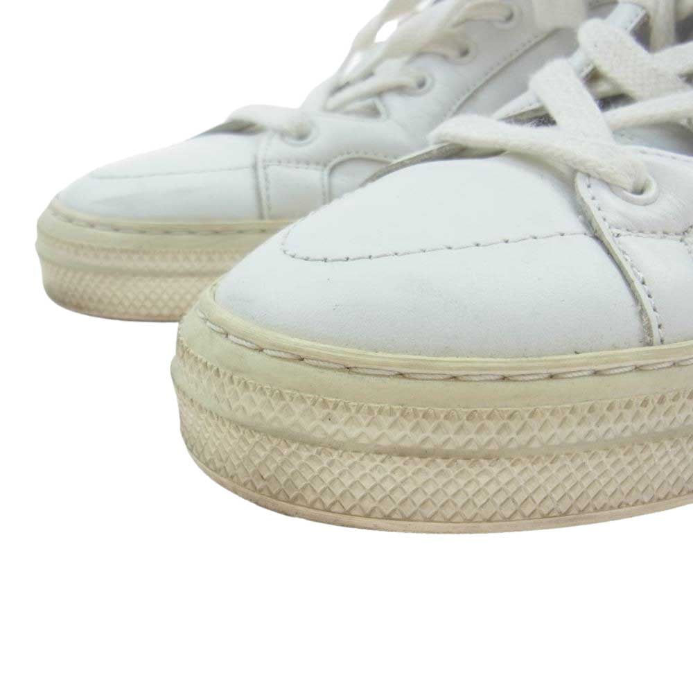 PIERRE HARDY ピエールアルディ ハイトップ サイド ジップ ハイカット スニーカー ホワイト系 41【中古】