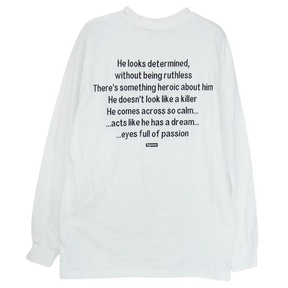Supreme シュプリーム 18AW The Killer L／S Tee ザ キラー 長袖 Tシャツ ホワイト系 S【中古】