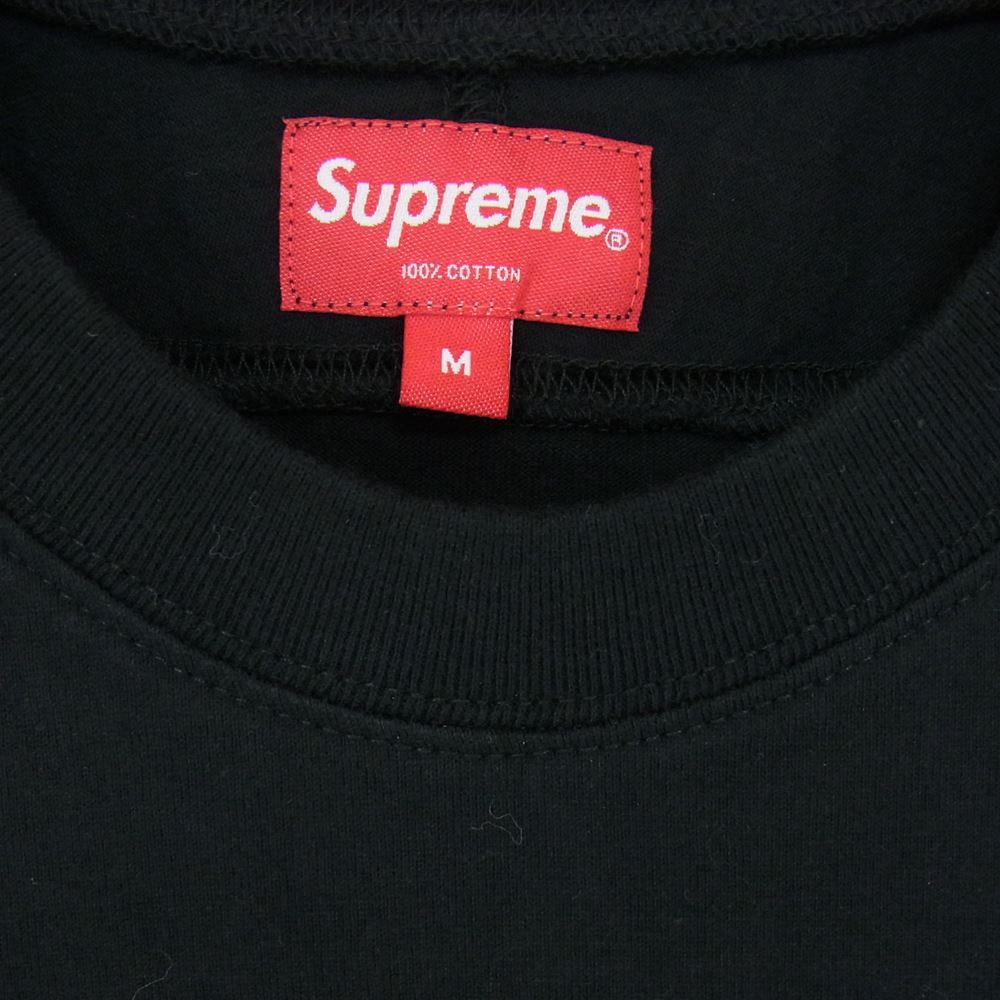 Supreme シュプリーム 18AW Paneled L/S Top パネルド 長袖 Tシャツ ブラック系 M【中古】