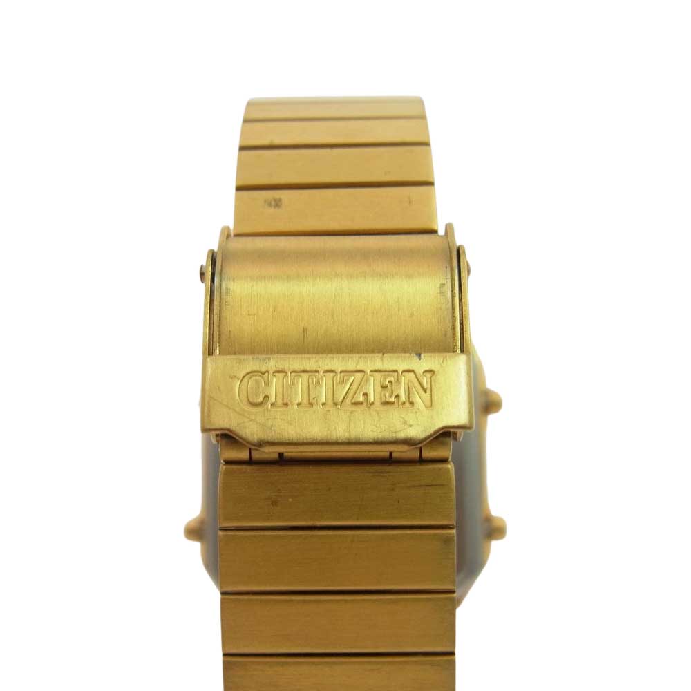 CITIZEN シチズン 不動品 ANA-DIGI TEMP アナデジテンプ アナログ デジタル ウォッチ 腕時計 ゴールド系【中古】
