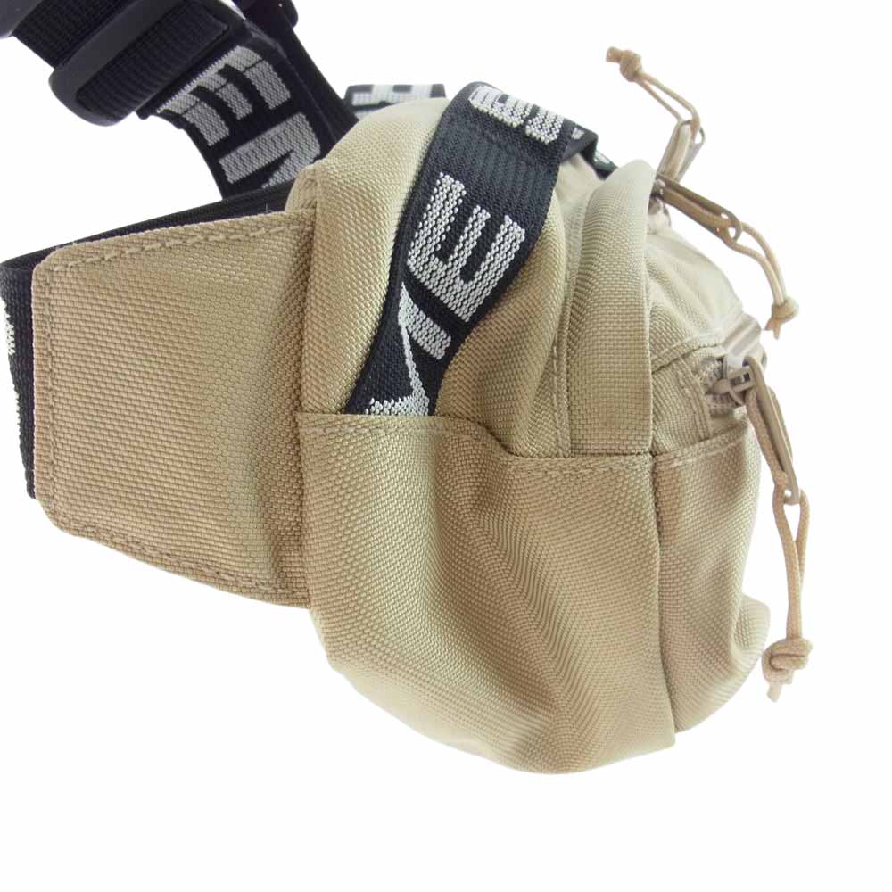 Supreme シュプリーム 18SS Waist Bag ボックス ロゴ ウエスト ショルダー バッグ ベージュ系【中古】