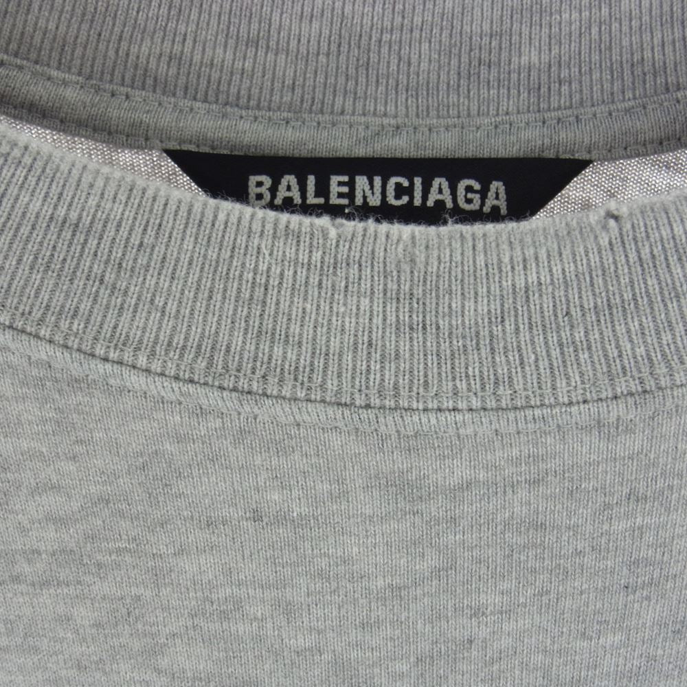 BALENCIAGA バレンシアガ 21SS 671401 TKVJ1 レイヤード 長袖 カットソー  グレー系 XXS【中古】