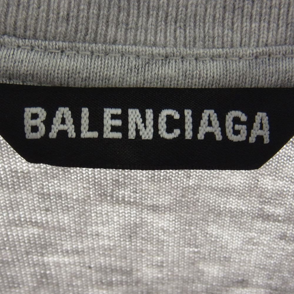 BALENCIAGA バレンシアガ 21SS 671401 TKVJ1 レイヤード 長袖 カットソー  グレー系 XXS【中古】