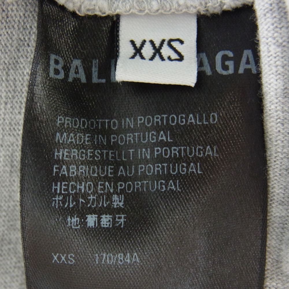 BALENCIAGA バレンシアガ 21SS 671401 TKVJ1 レイヤード 長袖 カットソー  グレー系 XXS【中古】