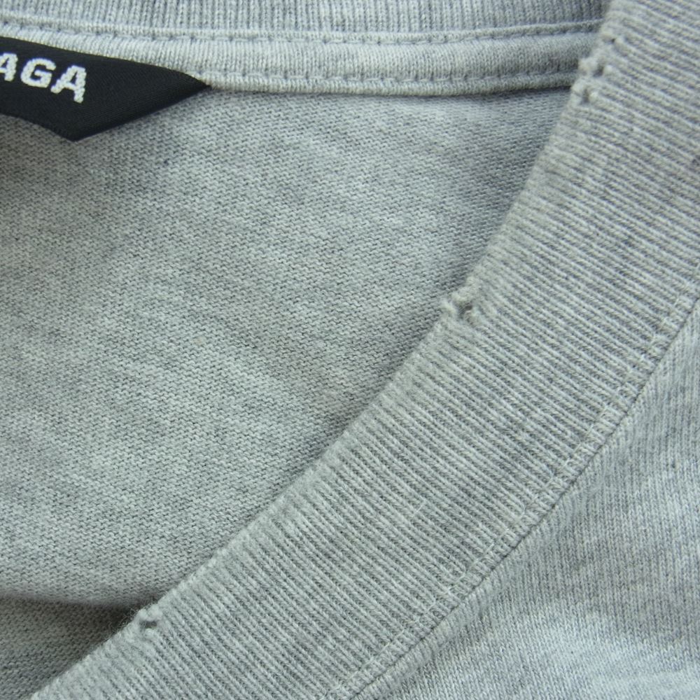 BALENCIAGA バレンシアガ 21SS 671401 TKVJ1 レイヤード 長袖 カットソー  グレー系 XXS【中古】