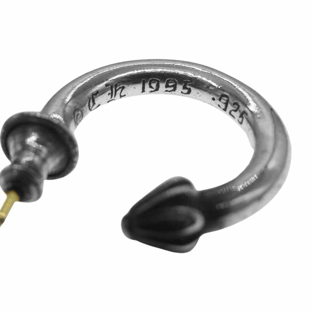 CHROME HEARTS クロムハーツ（原本無） HOOP PLAIN プレーン フープ シルバー ピアス シルバー系【中古】