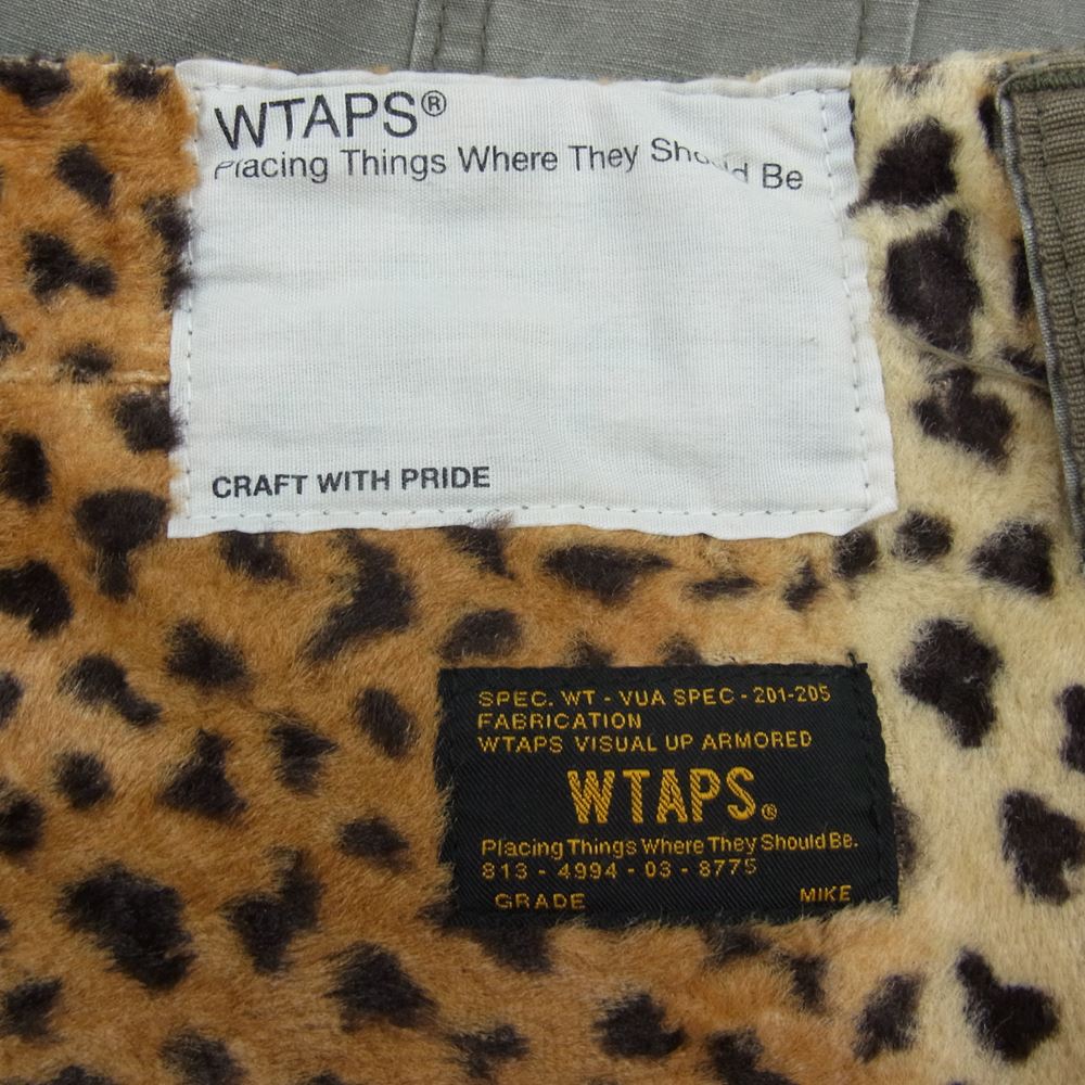 WTAPS ダブルタップス 111GWDT-PTM01S クロップド カーゴ パンツ ヒョウ柄 切替 カーキ系 2【中古】