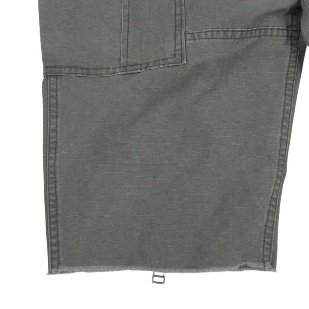 WTAPS ダブルタップス 111GWDT-PTM01S クロップド カーゴ パンツ ヒョウ柄 切替 カーキ系 2【中古】